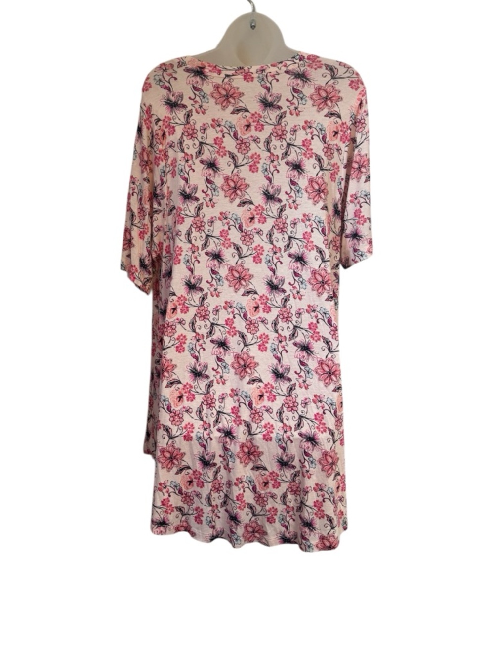 NWT Lane Bryant Beautiful Pale Pink Floral Top   14/16    #C - Picture 4 of 10